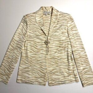 St. John Evening by Marie Gray 2-Piece Gold & IvorySparkle Suit